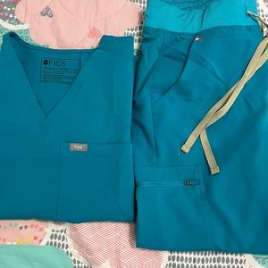 Figs scrubs set Teal XS/XSP